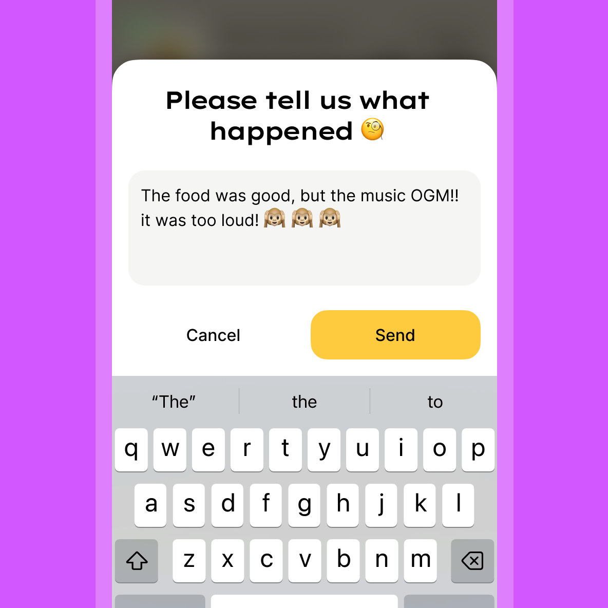 Feedback form